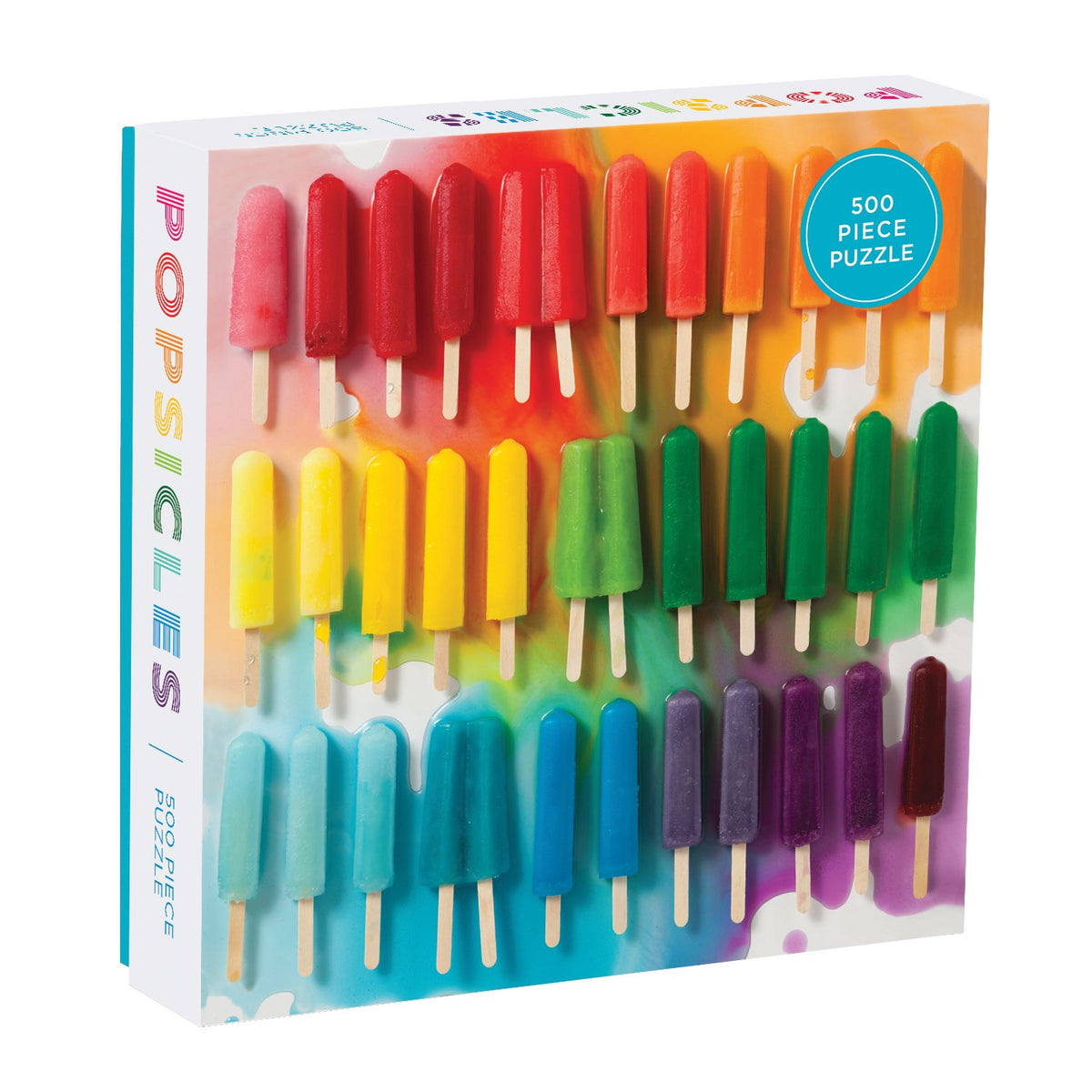Rainbow Popsicles 500 Piece Puzzle - Quick Ship - Puzzlicious.com