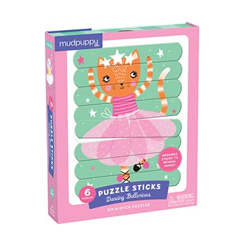 Mudpuppy 2-Sided 24-Piece Puzzle Sticks (Various Options) - Puzzlicious.com