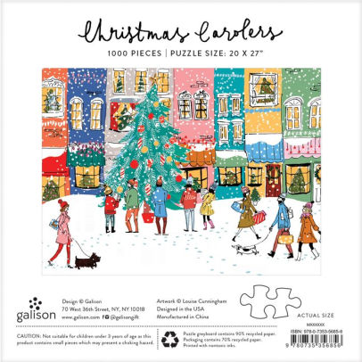 Christmas Carolers 1000 Piece Puzzle - Puzzlicious.com