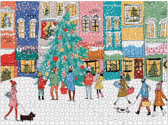 Christmas Carolers 1000 Piece Puzzle - Puzzlicious.com