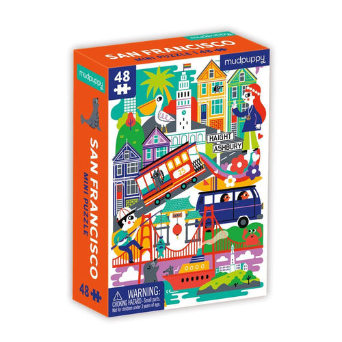 Mudpuppy Mini Puzzle 48 Pezzi 'Paris', Per Bambini 4+, 90% Carta Riciclata, Scatola Da Viaggio 11,4x8,3x3,2 Cm