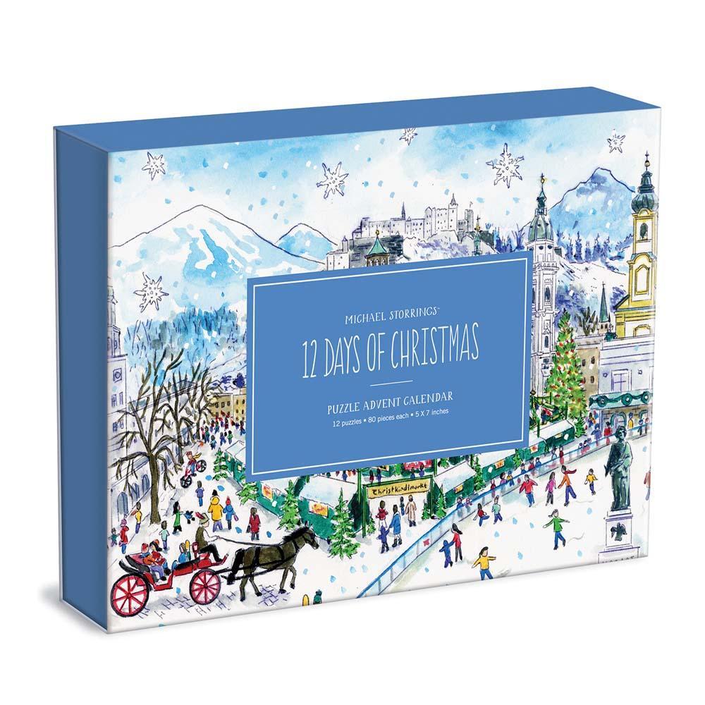 Michael Storrings 12 Days of Christmas Advent Puzzle Calendar - Quick Ship