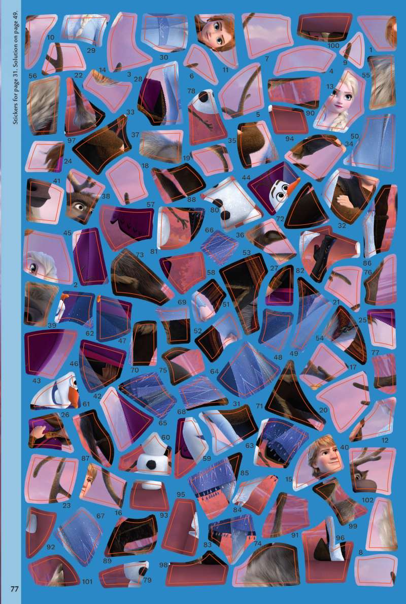 Disney Frozen II Sticker Art Puzzle Book -Quick Ship - Puzzlicious.com