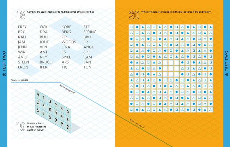 What's Your IQ? - Train Your Brain Puzzles Book - Puzzlicious.com