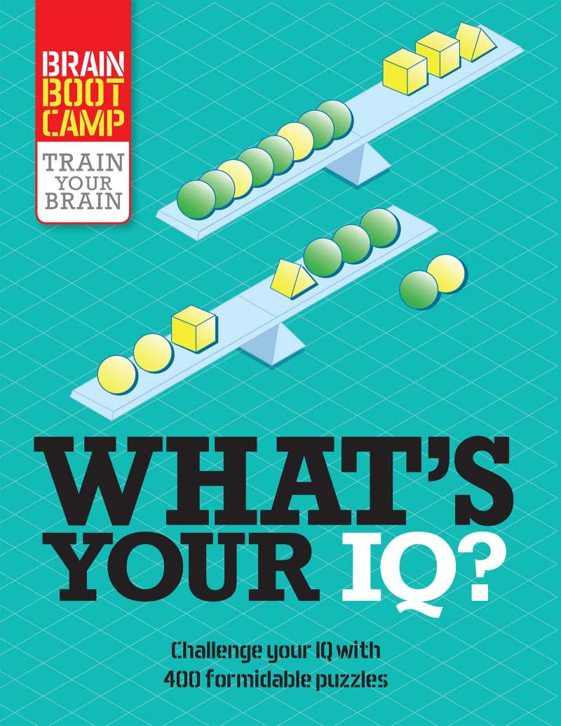 What&#39;s Your IQ? - Train Your Brain Puzzles Book - Puzzlicious.com