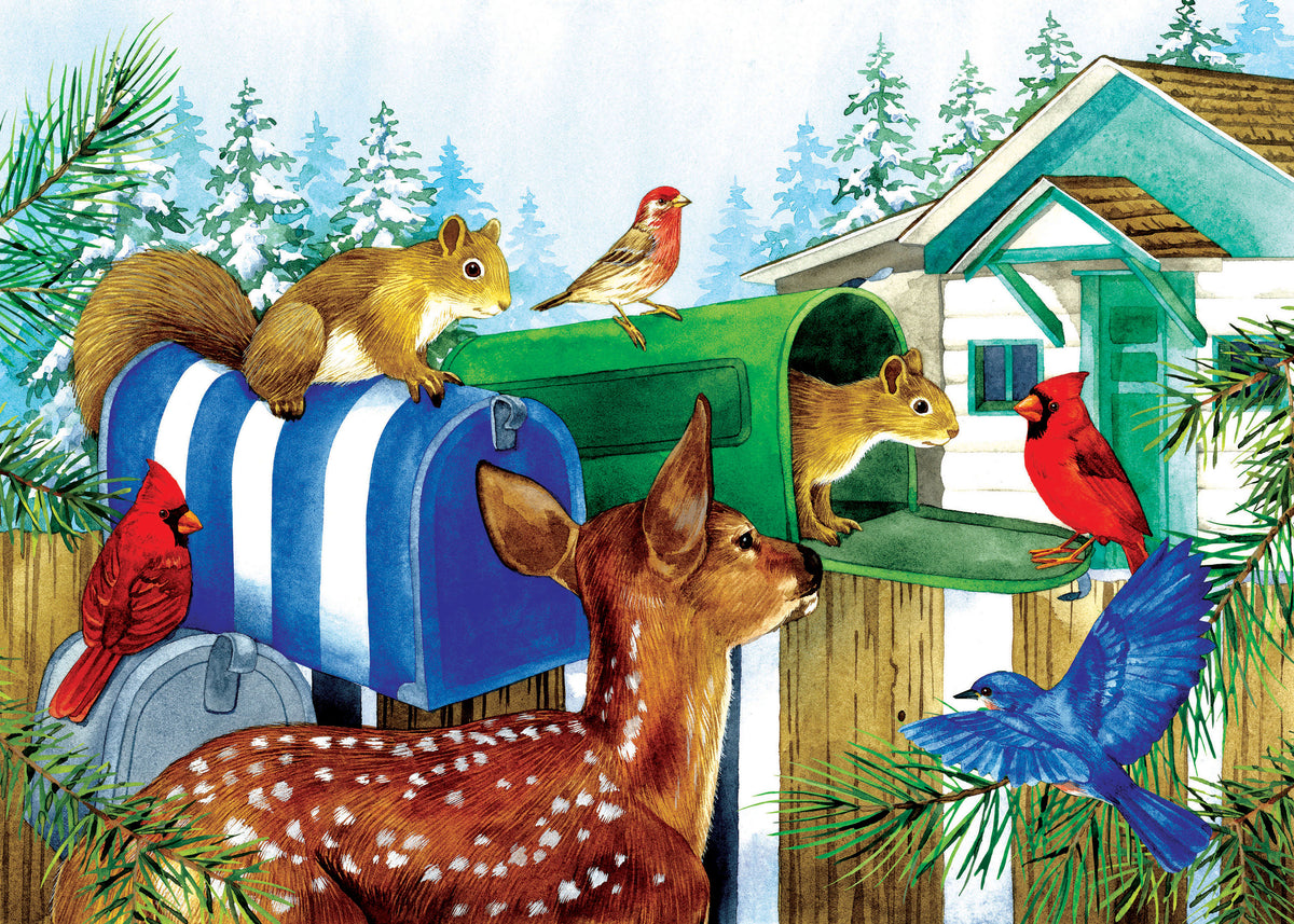 Mailboxes 15 Piece Puzzle - Puzzlicious.com