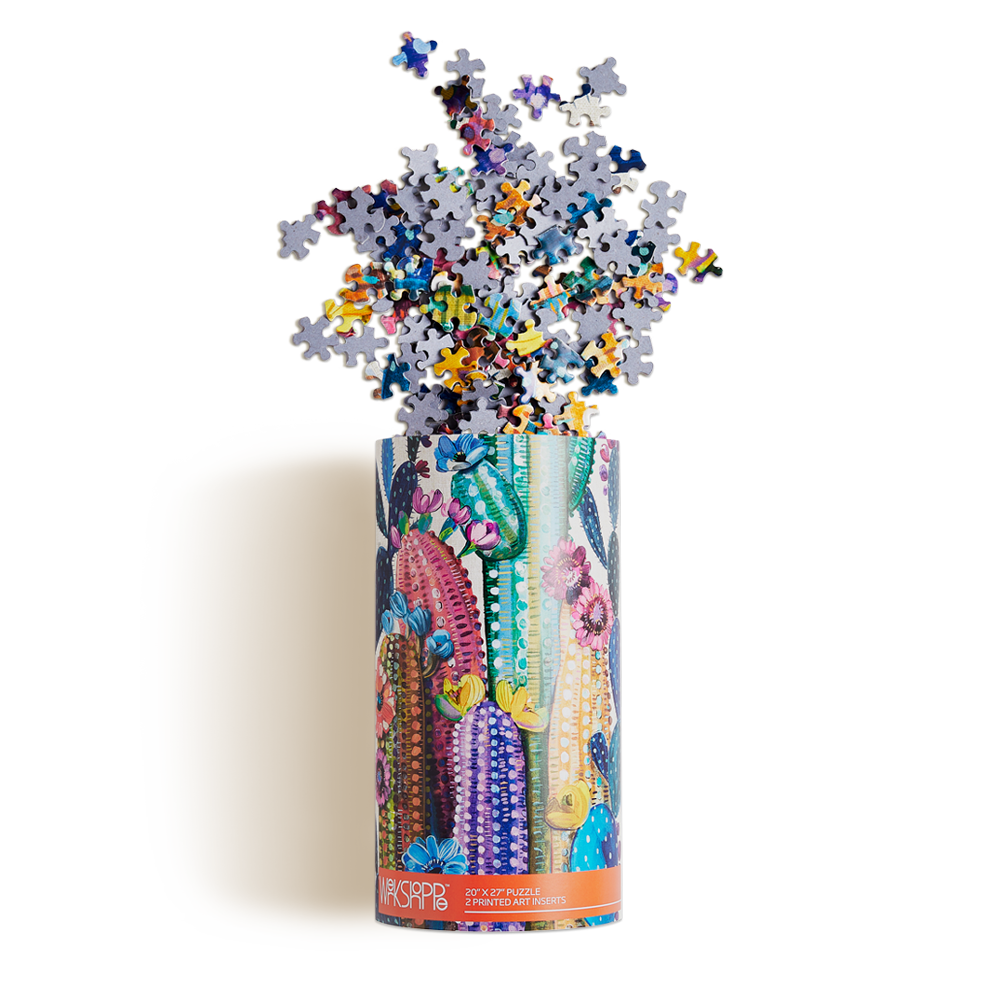 Desert Bloom Cactus Flower | 1000 Piece Puzzle - Quick Ship - Puzzlicious.com