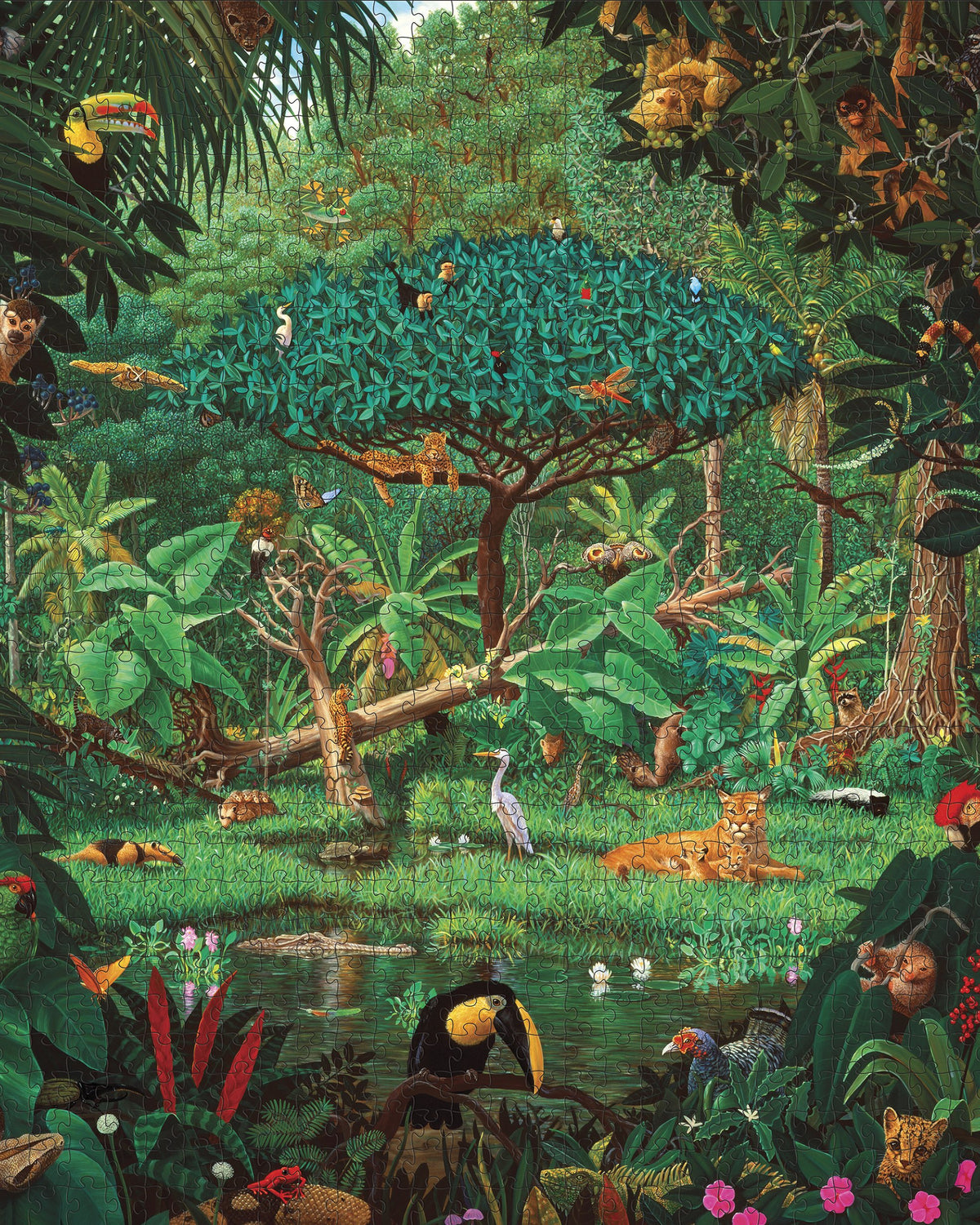 Charles Lynn Bragg: Secrets of the Rainforest 1000 Piece Jigsaw Puzzle - Quick Ship