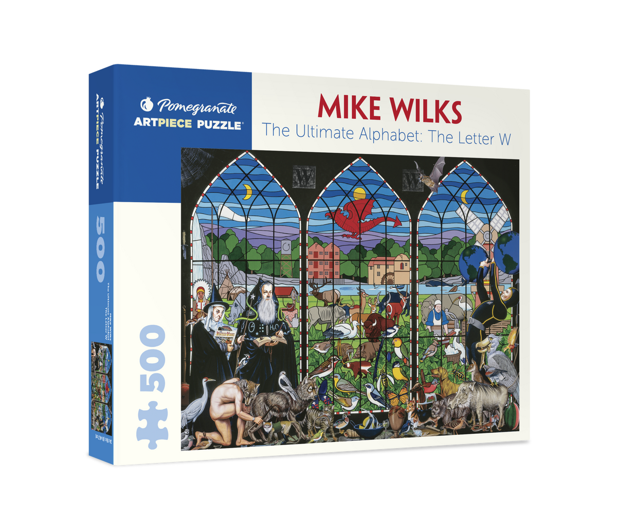 Mike Wilks: The Ultimate Alphabet - The Letter W 500 Piece Jigsaw Puzzle - Quick Ship