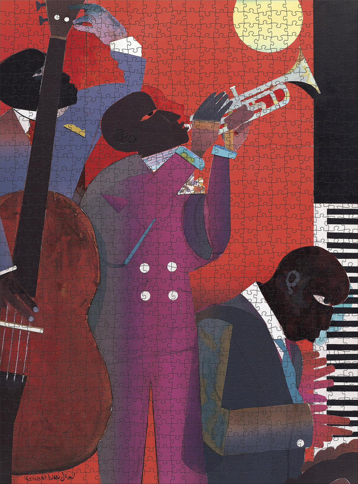 Romare Bearden: Up at Minton&#39;s 1000 Piece Jigsaw Puzzle - Quick Ship
