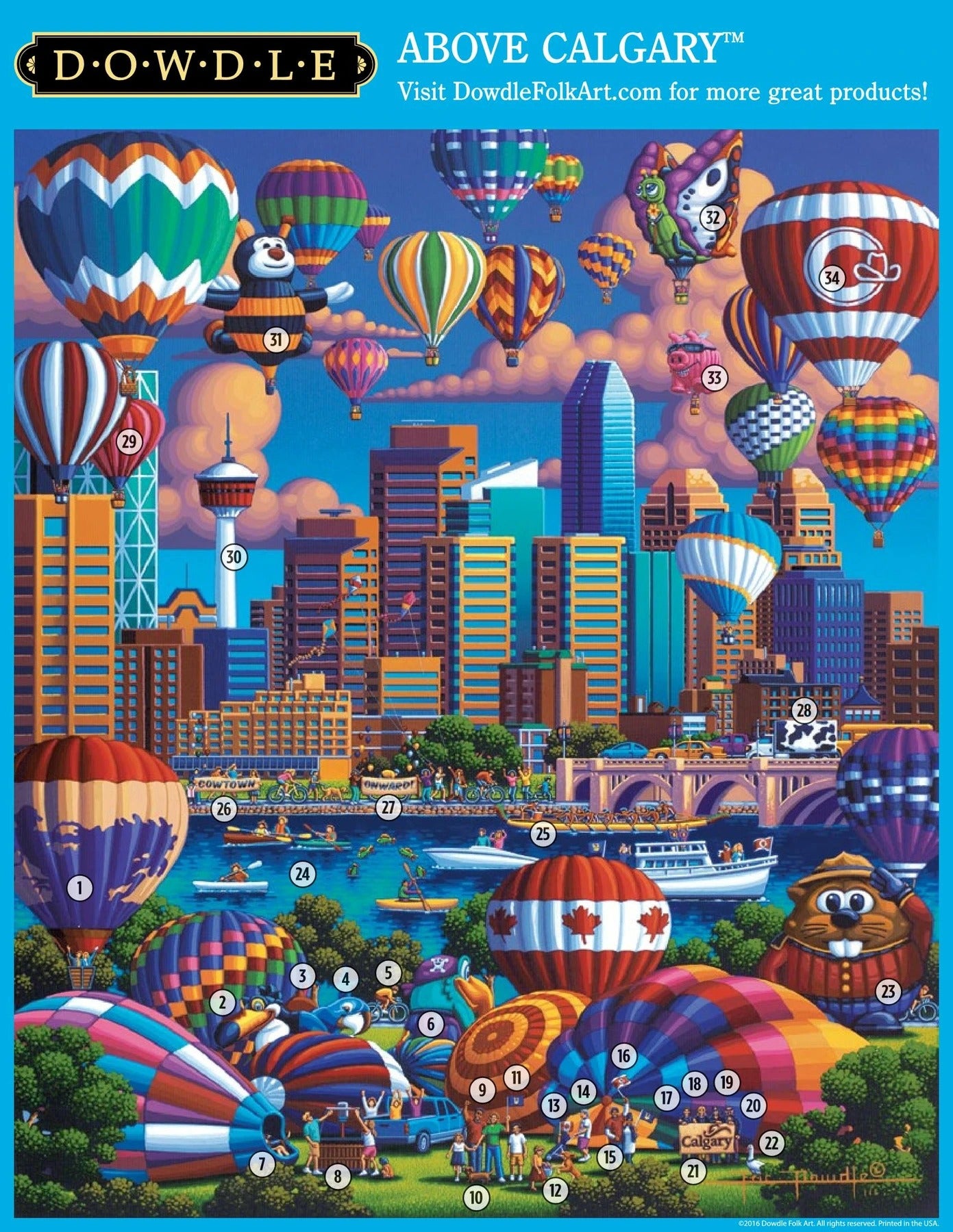 Above Calgary 1000 Piece Puzzle - Quick Ship - Puzzlicious.com