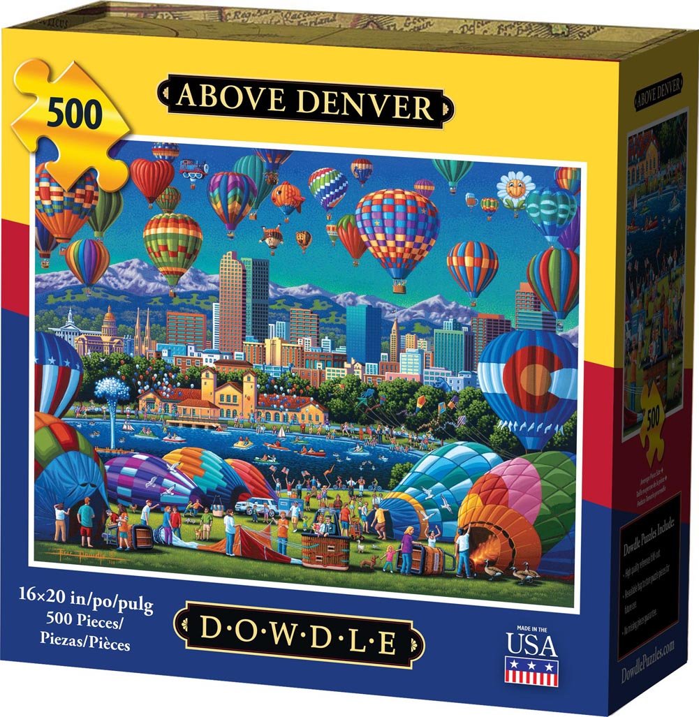 Above Denver 500 Piece Puzzle - Puzzlicious.com