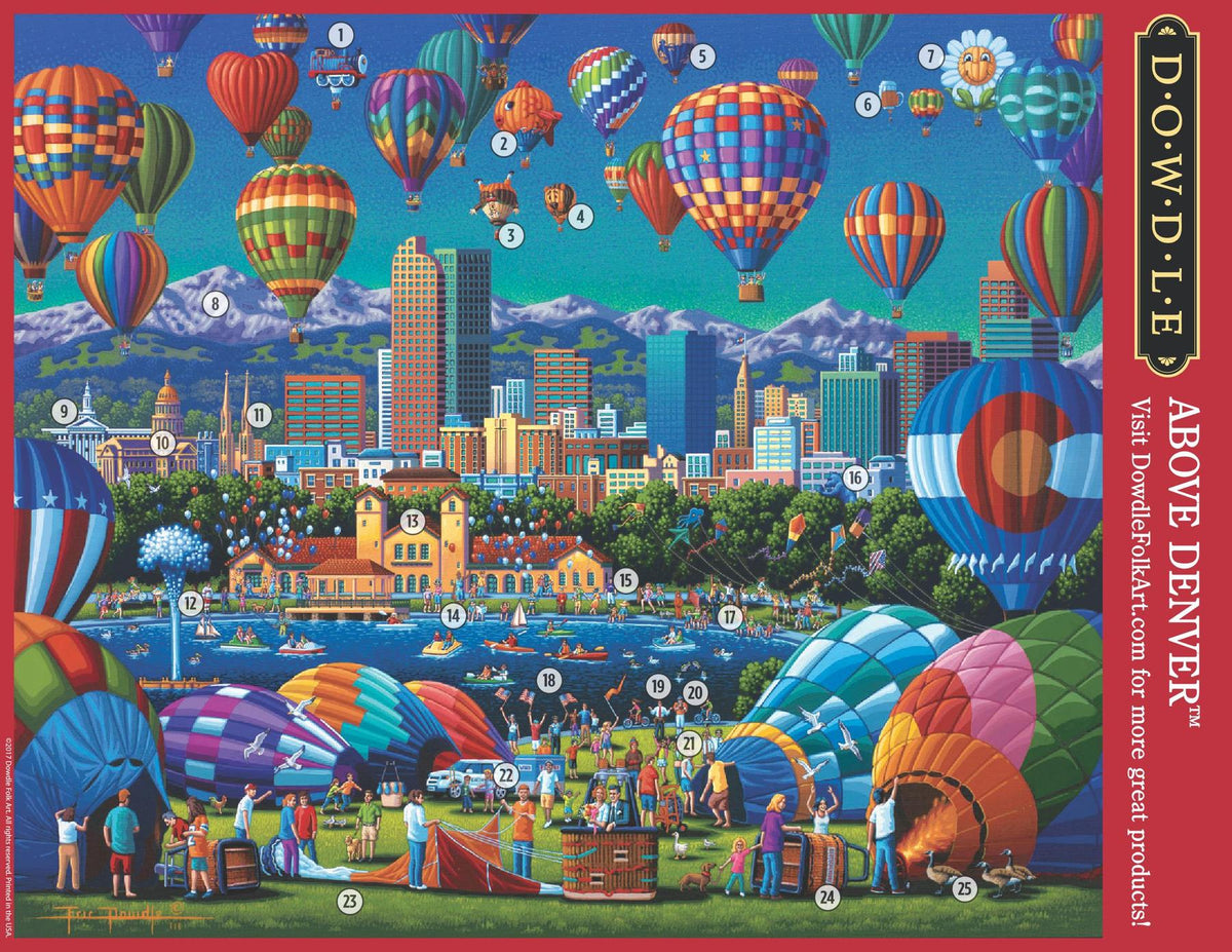 Above Denver 500 Piece Puzzle - Puzzlicious.com