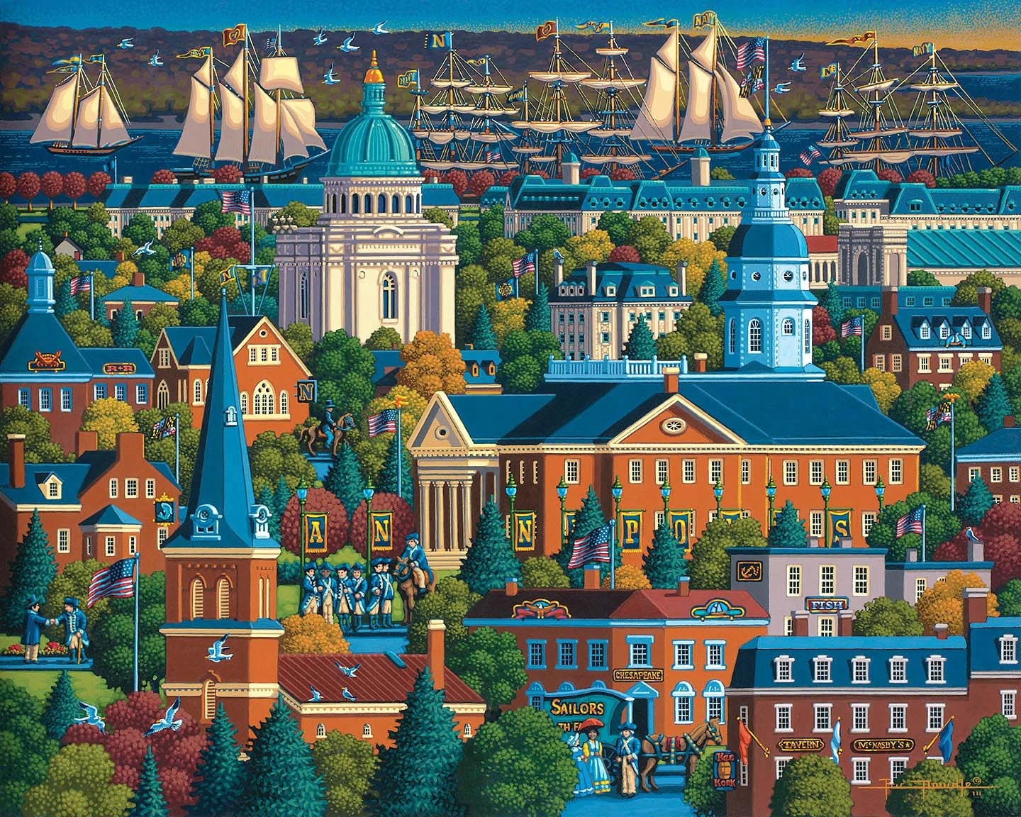 Annapolis 500 Piece Puzzle - Quick Ship - Puzzlicious.com