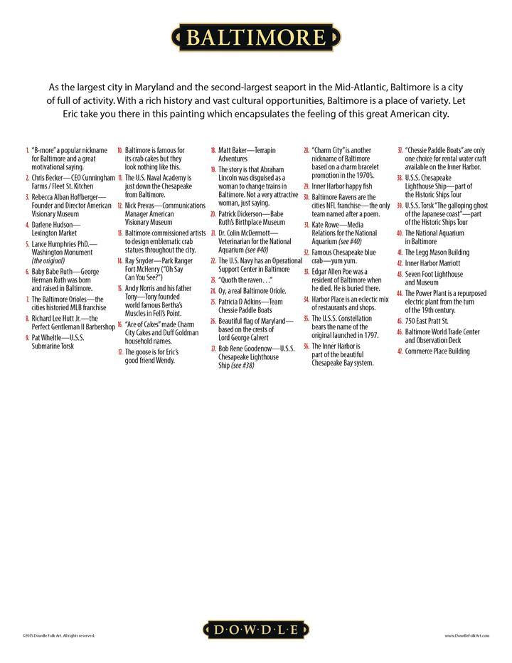 Baltimore 500 Piece Puzzle - Quick Ship - Puzzlicious.com