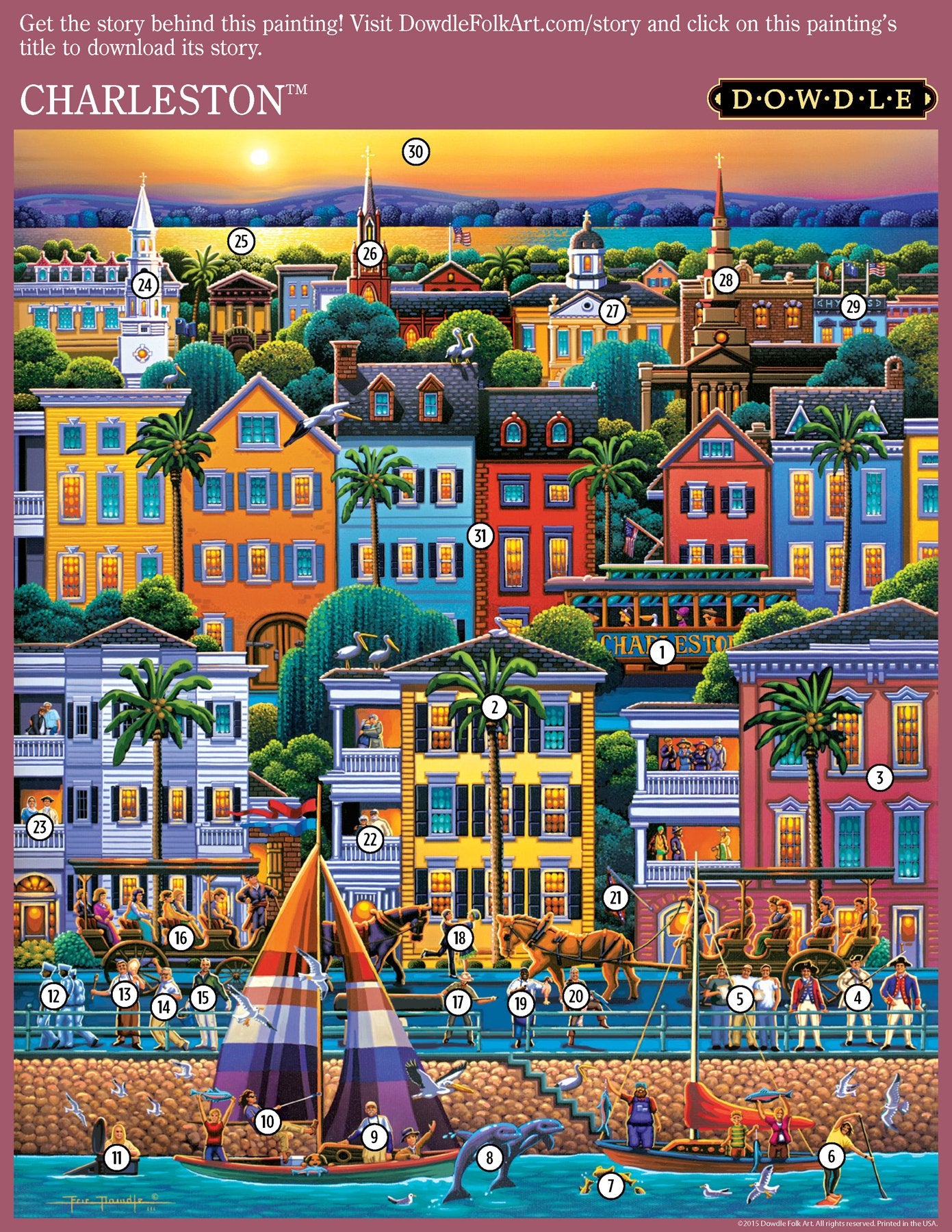 Charleston 1000 Piece Puzzle - Puzzlicious.com