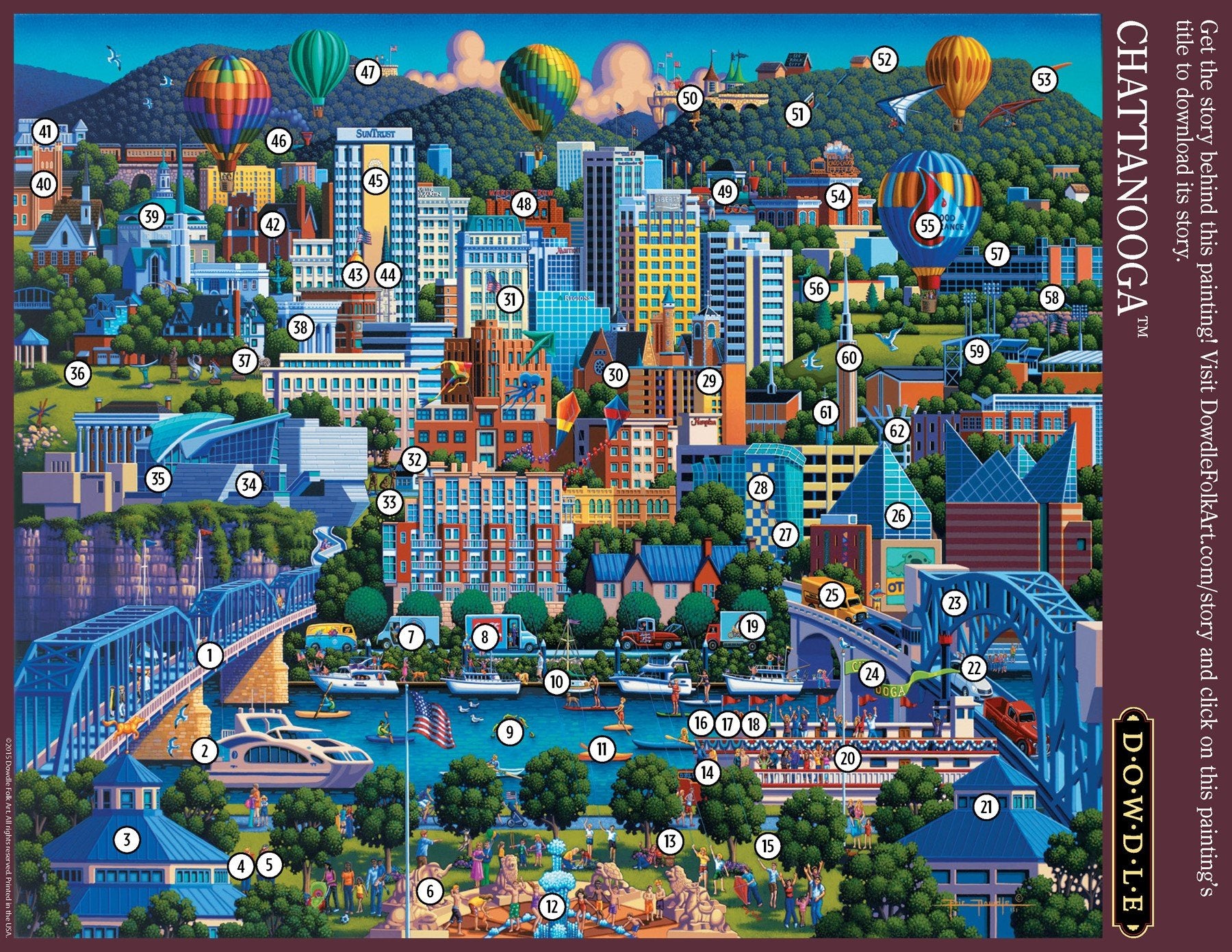 Chattanooga 500 Piece Puzzle - Quick Ship - Puzzlicious.com