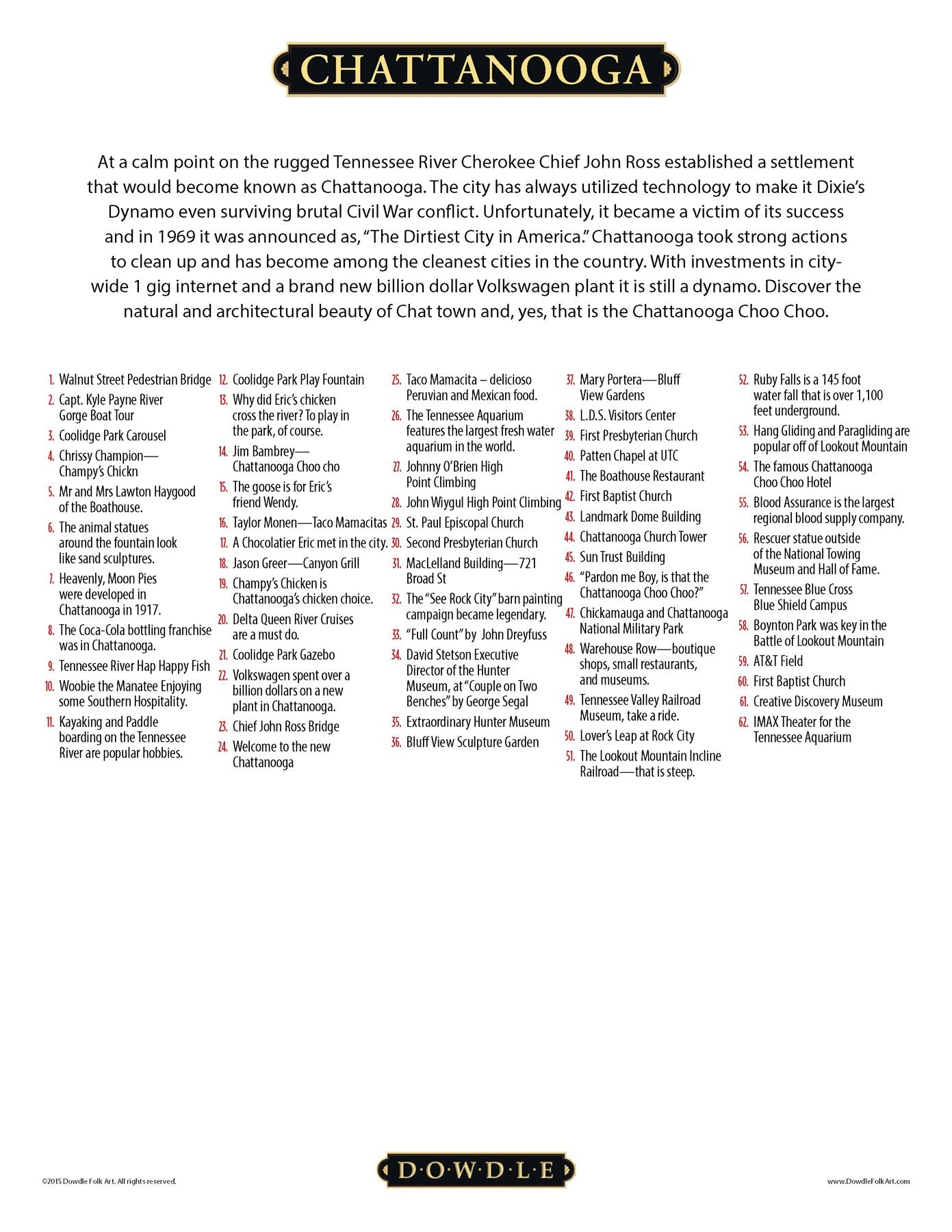 Chattanooga 500 Piece Puzzle - Quick Ship - Puzzlicious.com