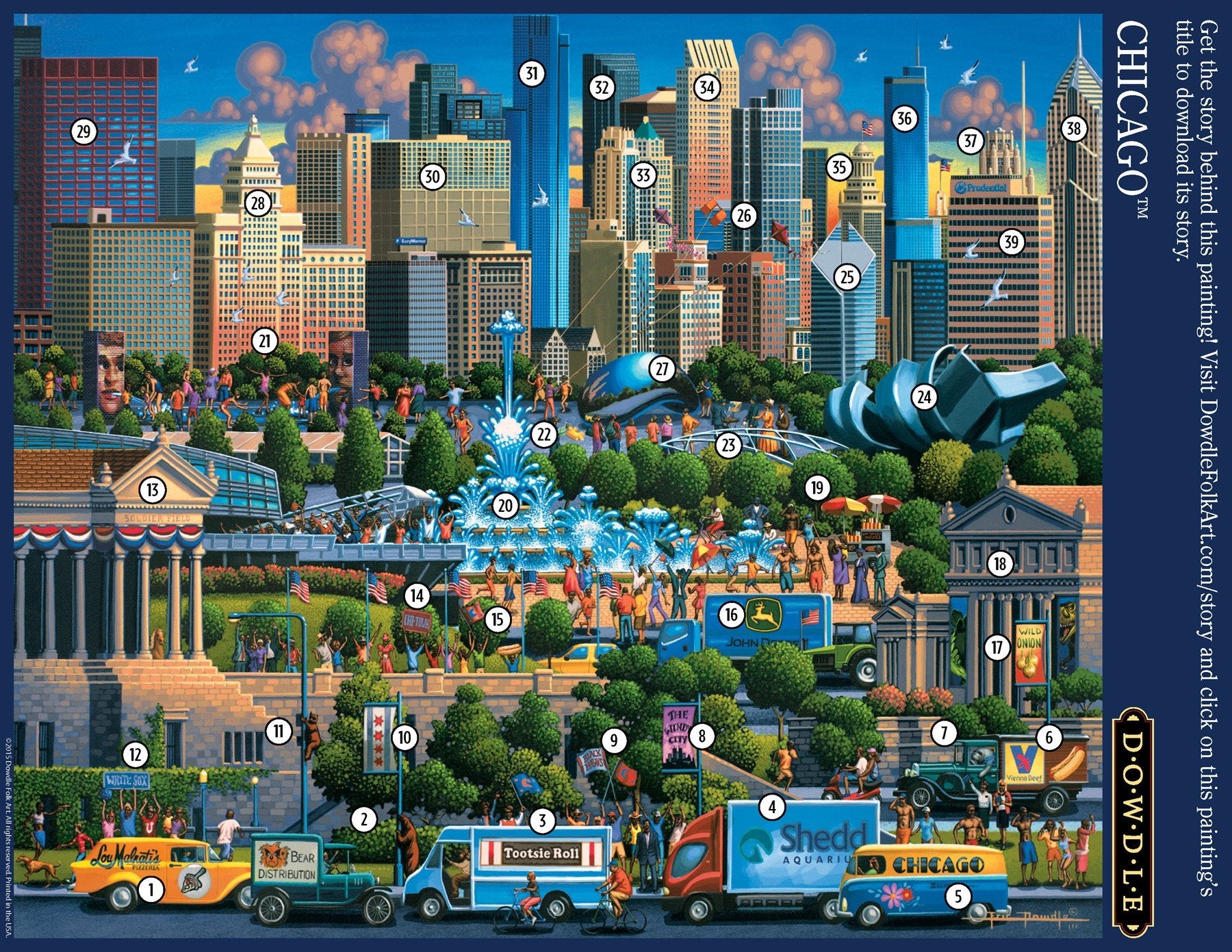 Chicago 500 Piece Puzzle - Quick Ship - Puzzlicious.com
