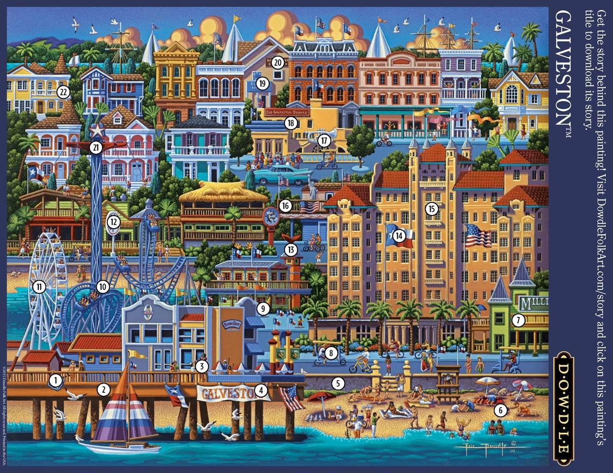 Galveston 500 Piece Puzzle - Quick Ship - Puzzlicious.com