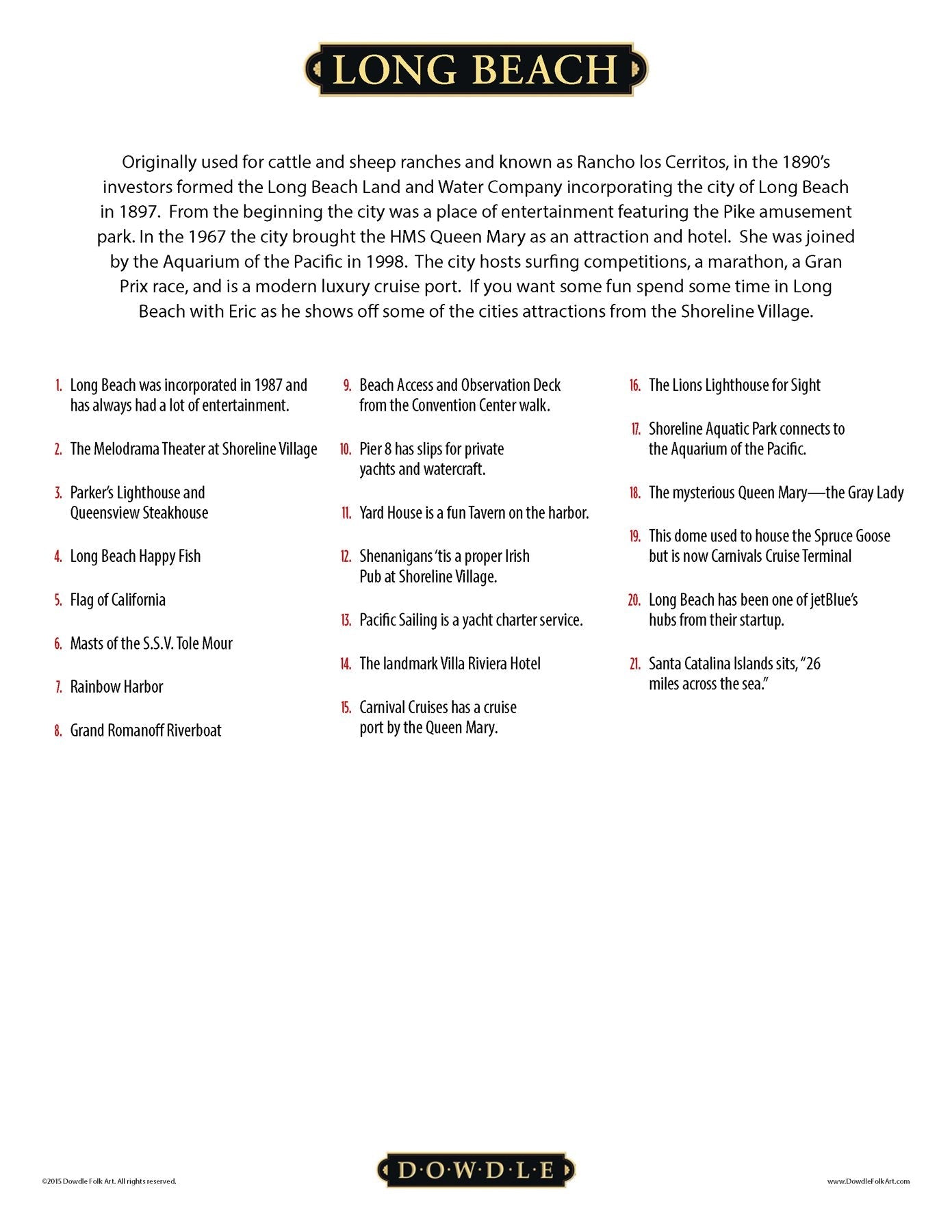 Long Beach 500 Piece Puzzle - Quick Ship