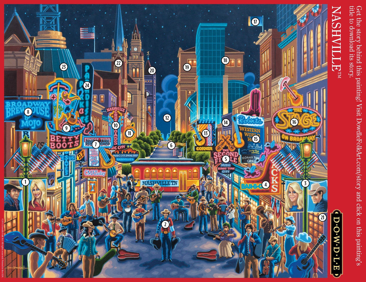 Nashville 500 Piece Puzzle - Puzzlicious.com