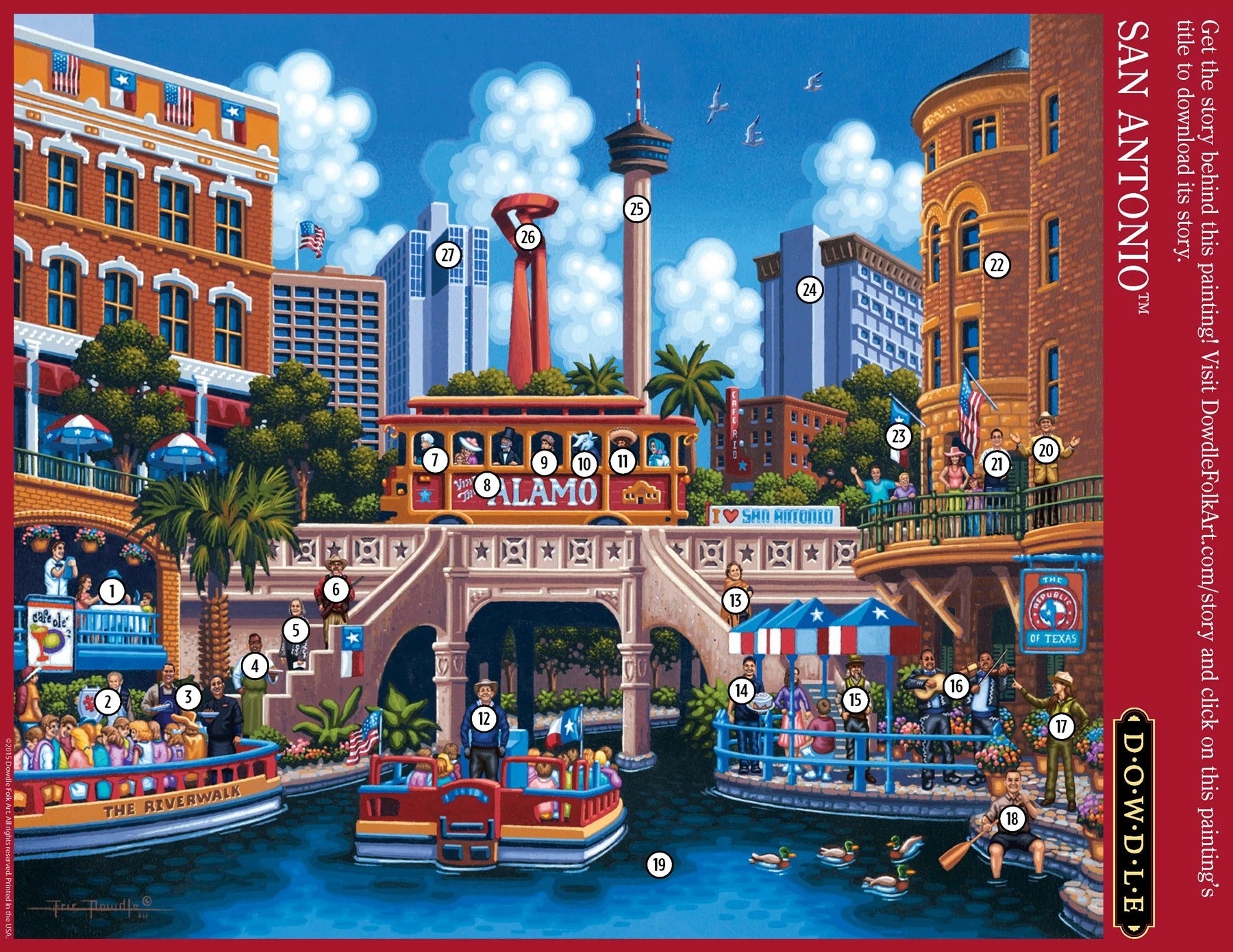 San Antonio 500 Piece Puzzle - Quick Ship - Puzzlicious.com