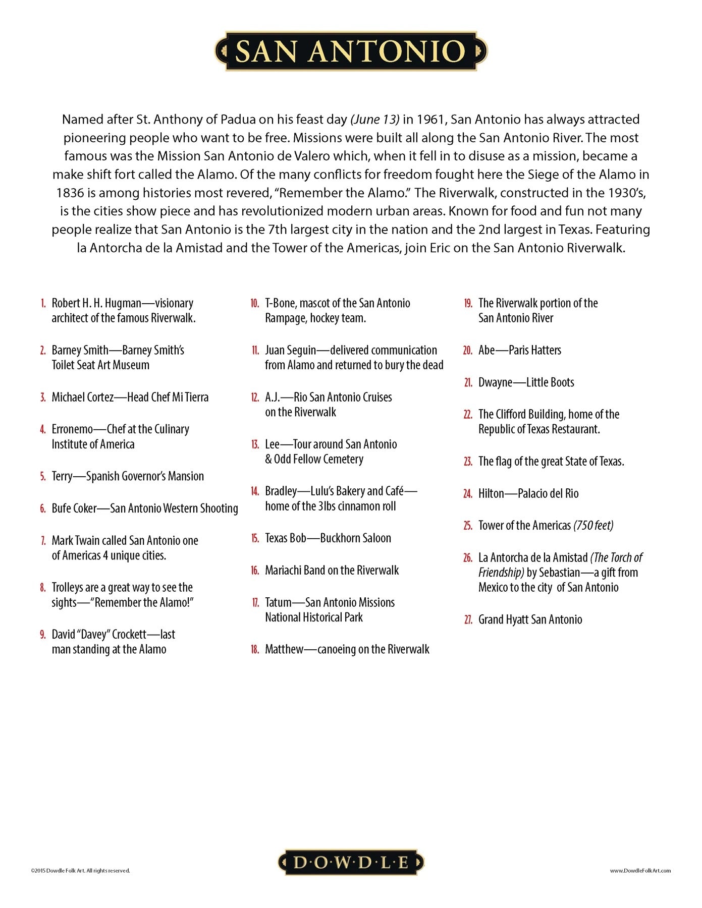 San Antonio 500 Piece Puzzle - Quick Ship - Puzzlicious.com