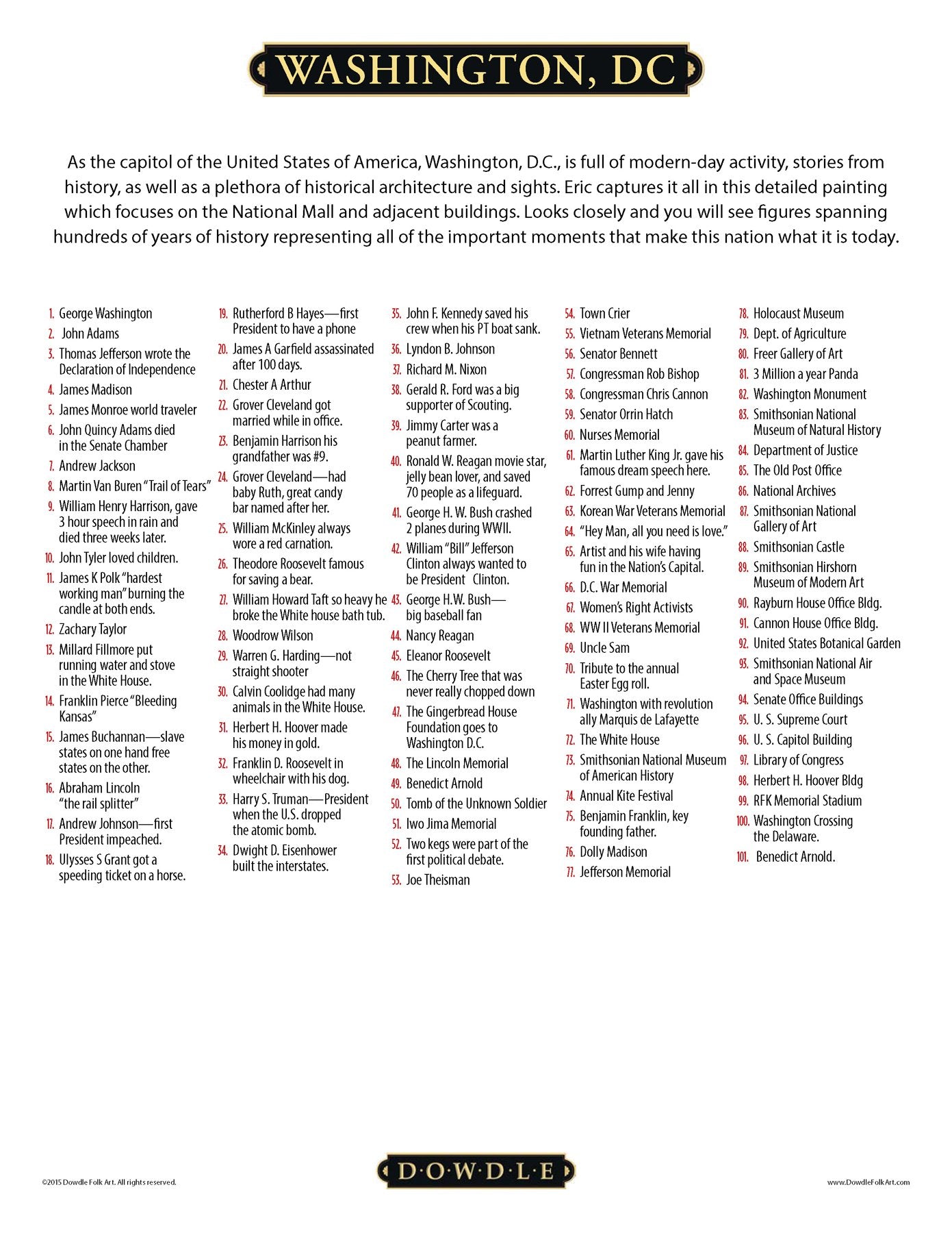 Washington D.C. 1000 Piece Puzzle - Quick Ship - Puzzlicious.com