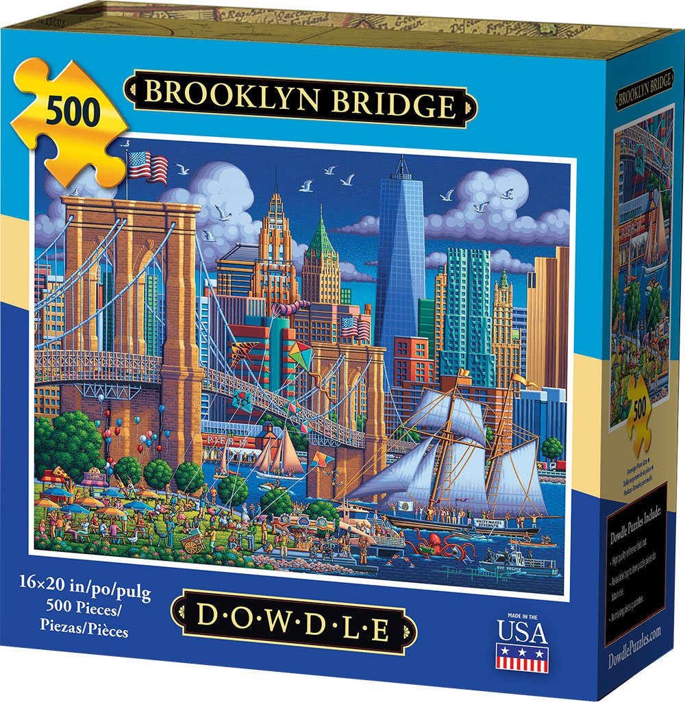 Brooklyn Bridge 1000 Piece Puzzle - Puzzlicious.com