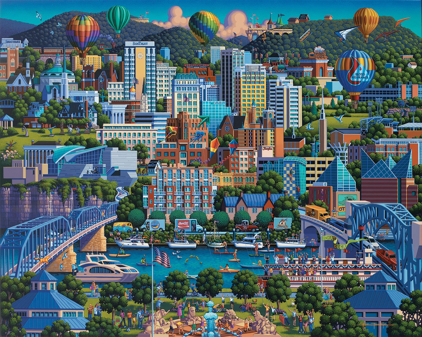 Chattanooga 500 Piece Puzzle - Quick Ship - Puzzlicious.com