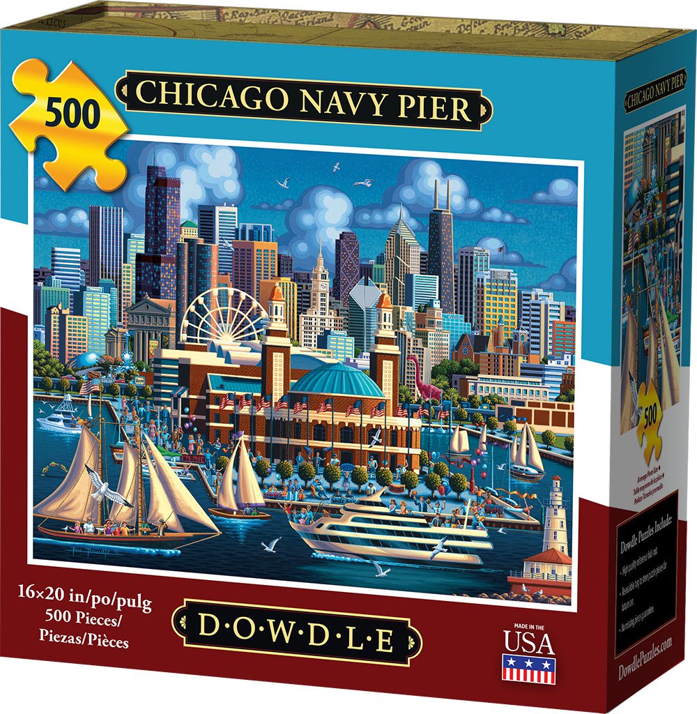 Chicago Navy Pier 500 Piece Puzzle - Quick Ship