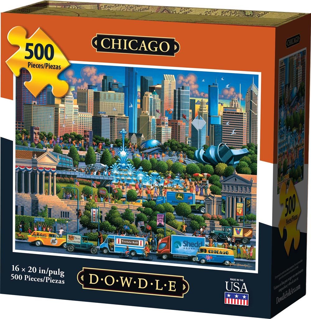 Chicago 500 Piece Puzzle - Quick Ship - Puzzlicious.com