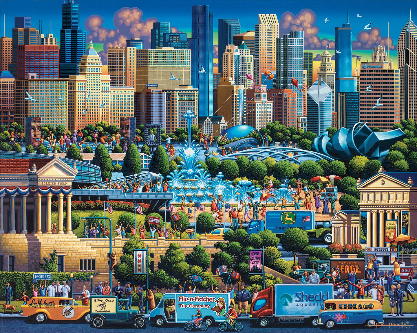 Chicago 500 Piece Puzzle - Quick Ship - Puzzlicious.com
