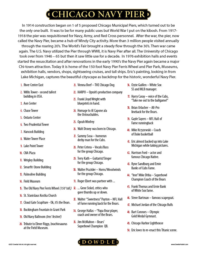 Chicago Navy Pier 500 Piece Puzzle - Quick Ship