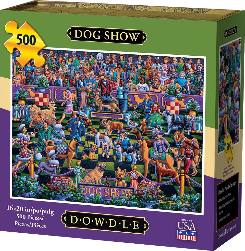 Dog Show 500 Piece Puzzle - Quick Ship - Puzzlicious.com