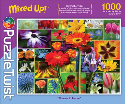 Flowers in Bloom 1000 Piece Puzzle Twist Jigsaw Puzzle - Quick Ship - Puzzlicious.com