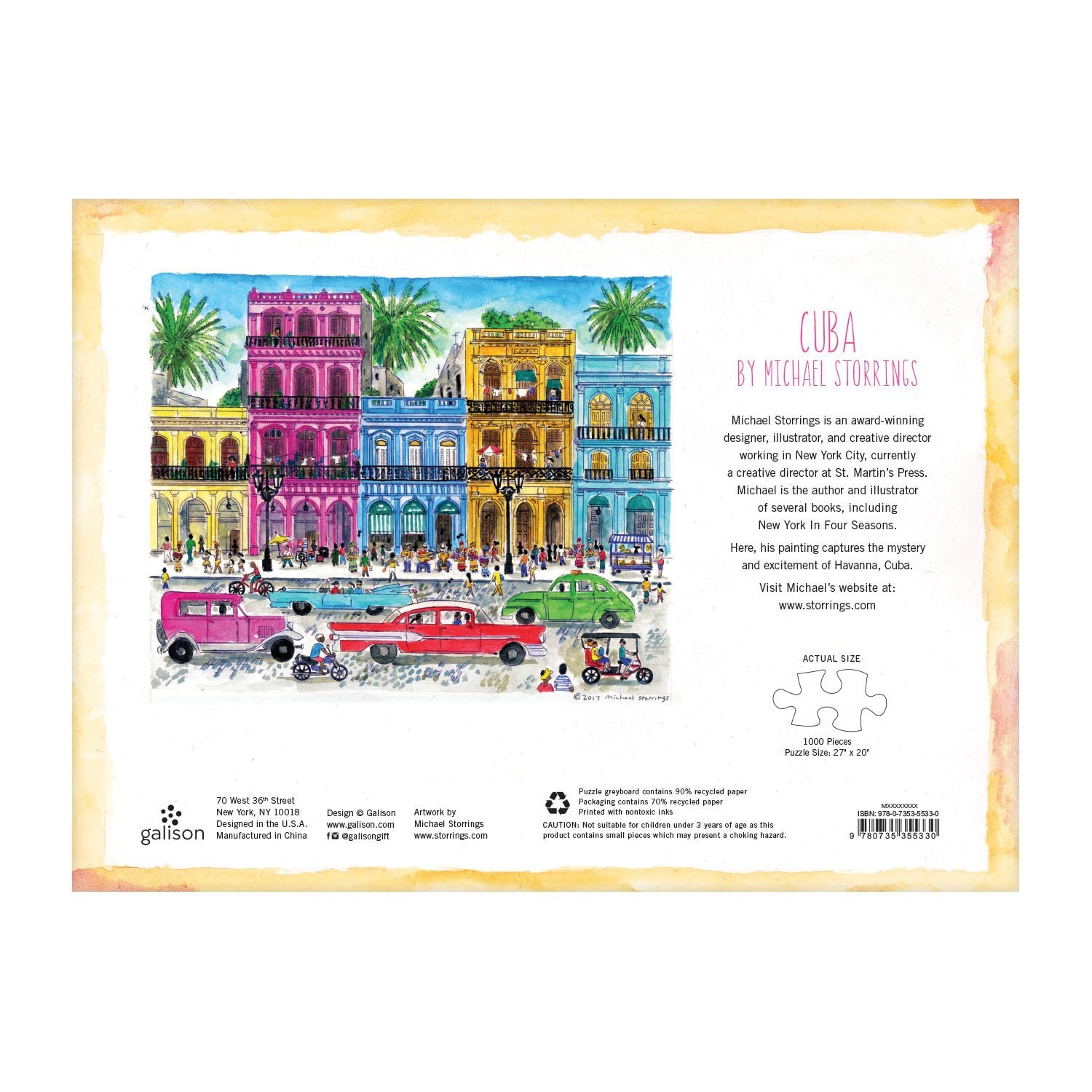 Michael Storrings Cuba 1000 Piece Puzzle - Quick Ship - Puzzlicious.com