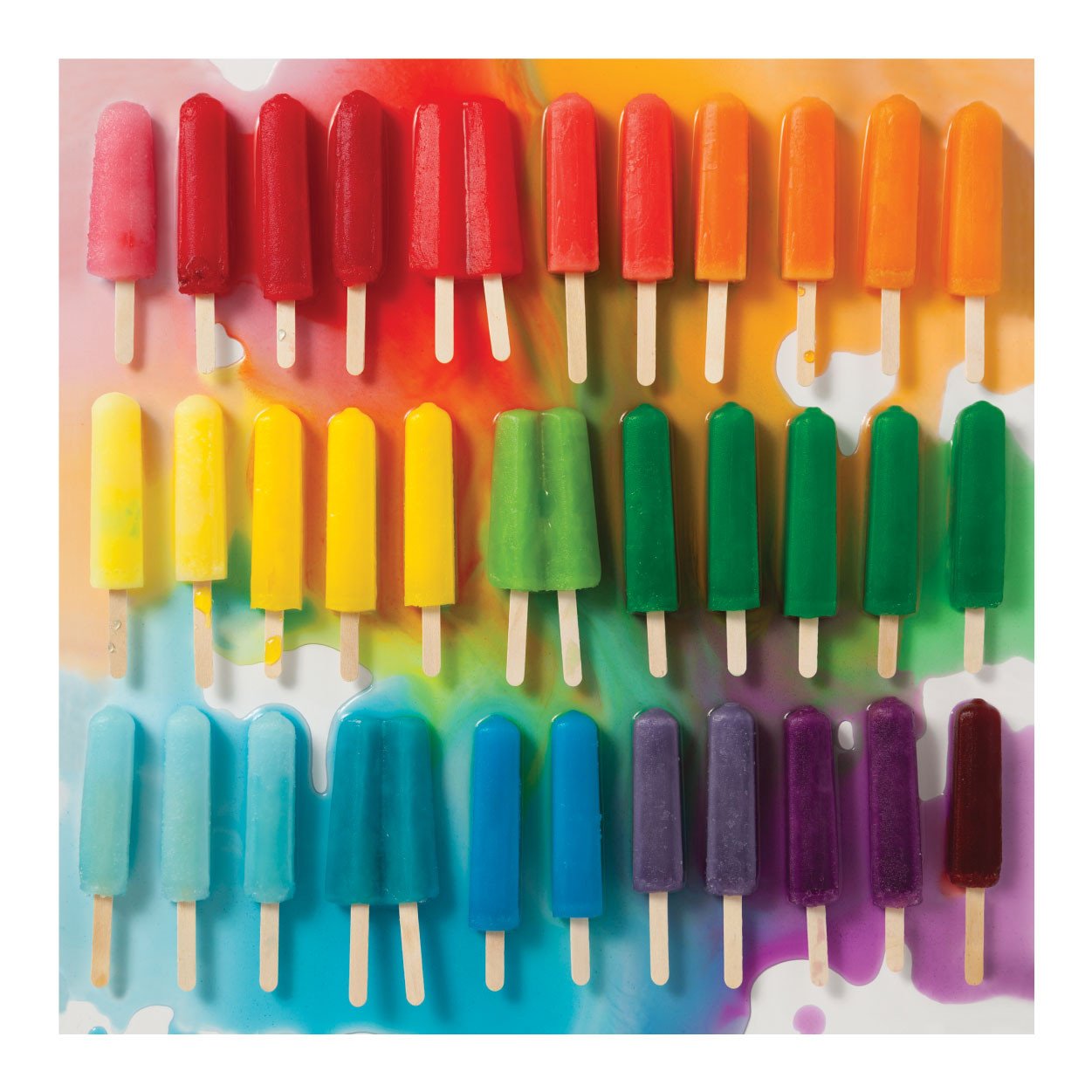 Rainbow Popsicles 500 Piece Puzzle - Quick Ship - Puzzlicious.com