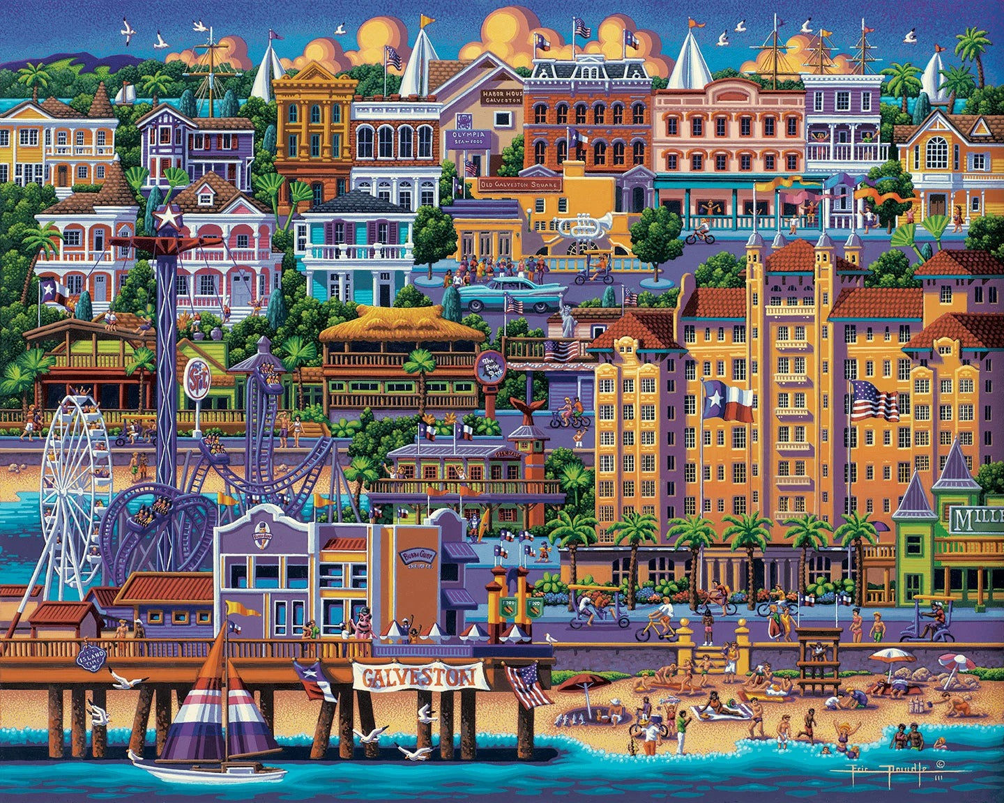 Galveston 500 Piece Puzzle - Quick Ship - Puzzlicious.com