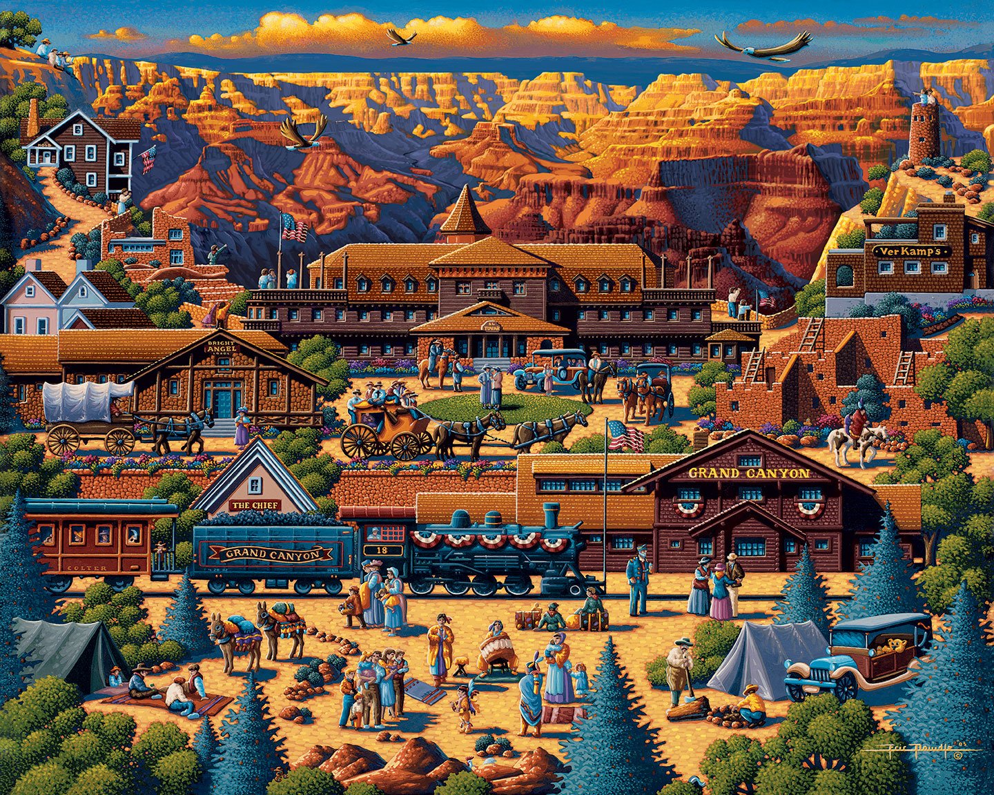 Grand Canyon 500 Piece Puzzle - Quick Ship - Puzzlicious.com