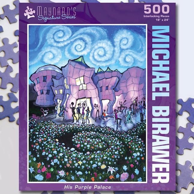 His Purple Palace 500 Piece Puzzle Twist Jigsaw Puzzle - Quick Ship - Puzzlicious.com