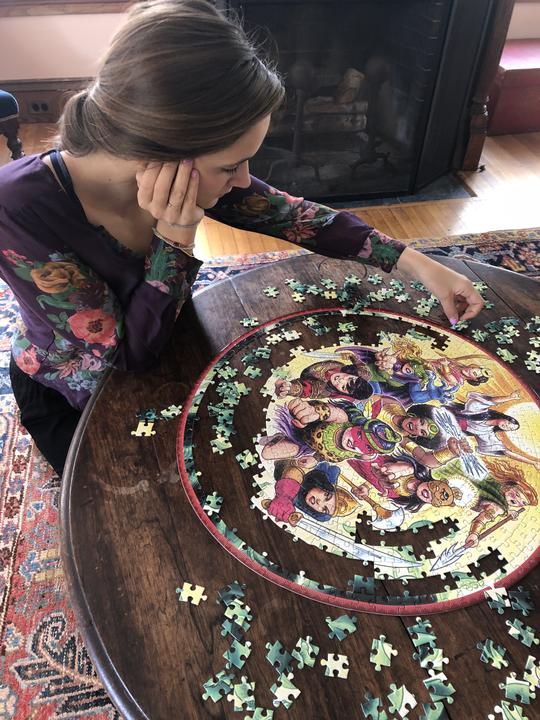 Goddesses and Warriors 500 Piece Round Puzzle - Quick Ship - Puzzlicious.com