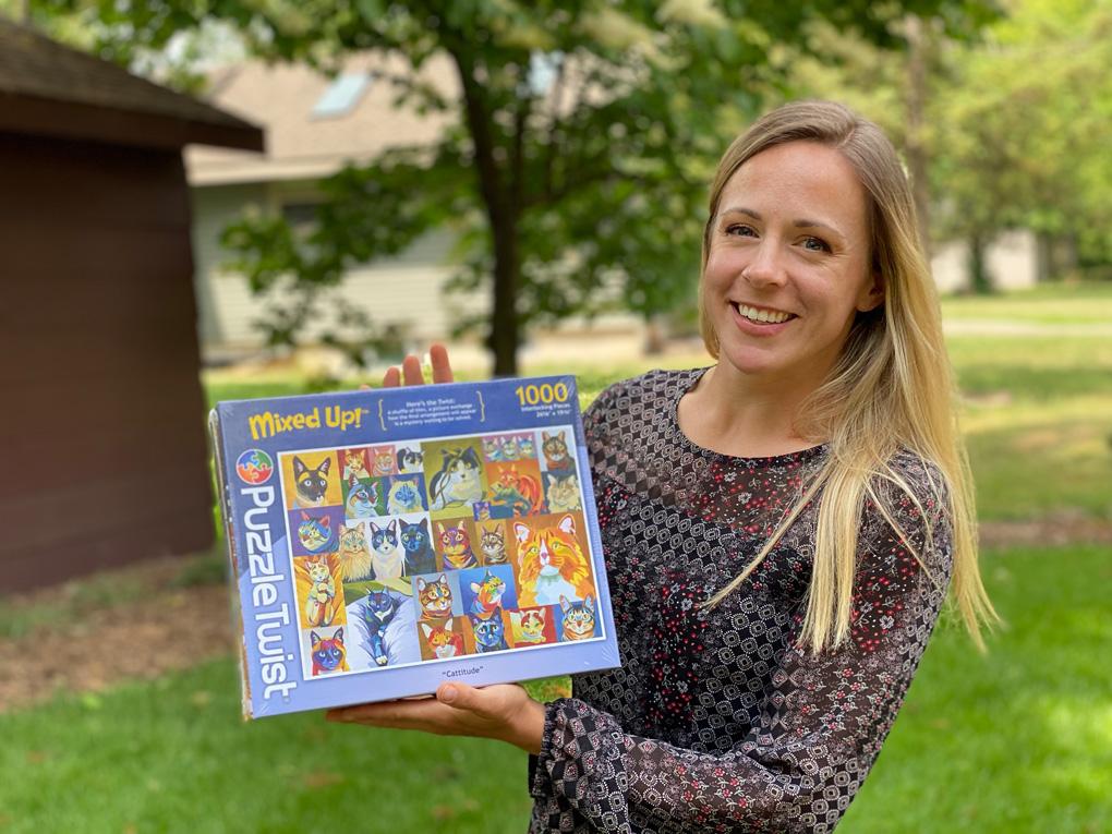 Cattitude 1000 Piece Puzzle Twist Jigsaw Puzzle - Quick Ship