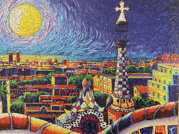 Magical Barcelona Night 1000 Piece Puzzle - Quick Ship - Puzzlicious.com