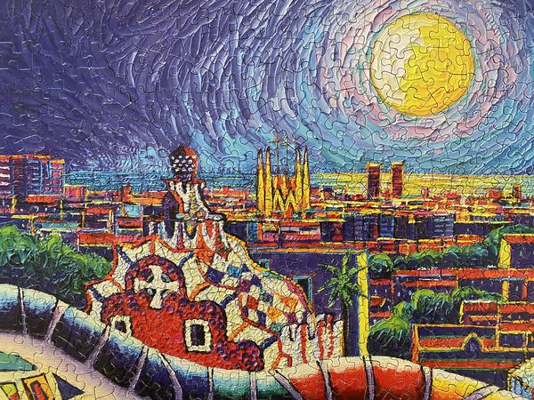 Magical Barcelona Night 1000 Piece Puzzle - Quick Ship - Puzzlicious.com