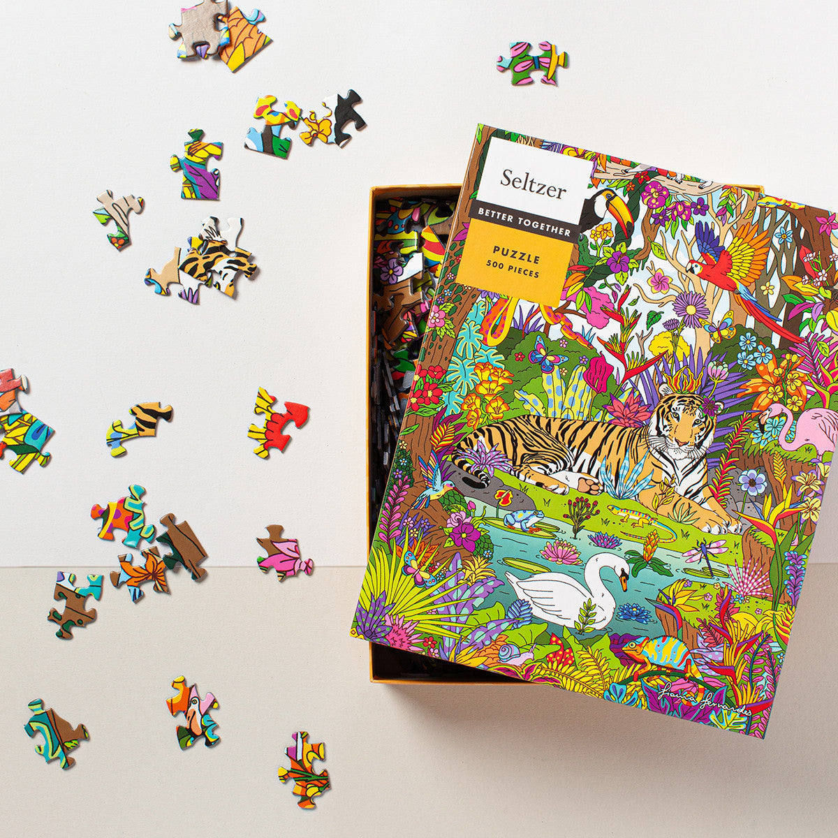 Jungle Tiger 500 Piece Puzzle - Quick Ship - Puzzlicious.com