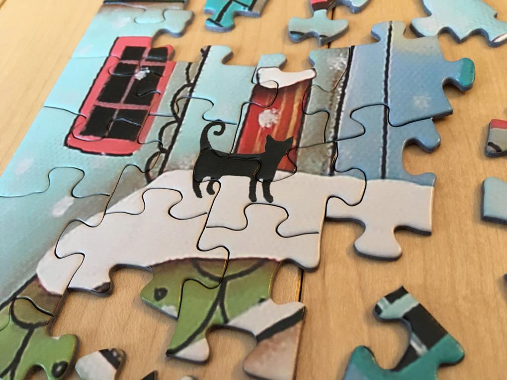 Winter City 500 Piece Puzzle Twist Jigsaw Puzzle - Quick Ship - Puzzlicious.com