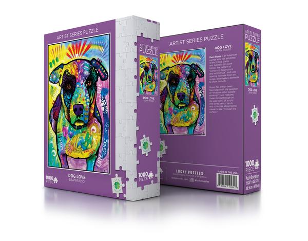 Dean Russo&#39;s Dog Love 1000 Piece Puzzle - Quick Ship - Puzzlicious.com