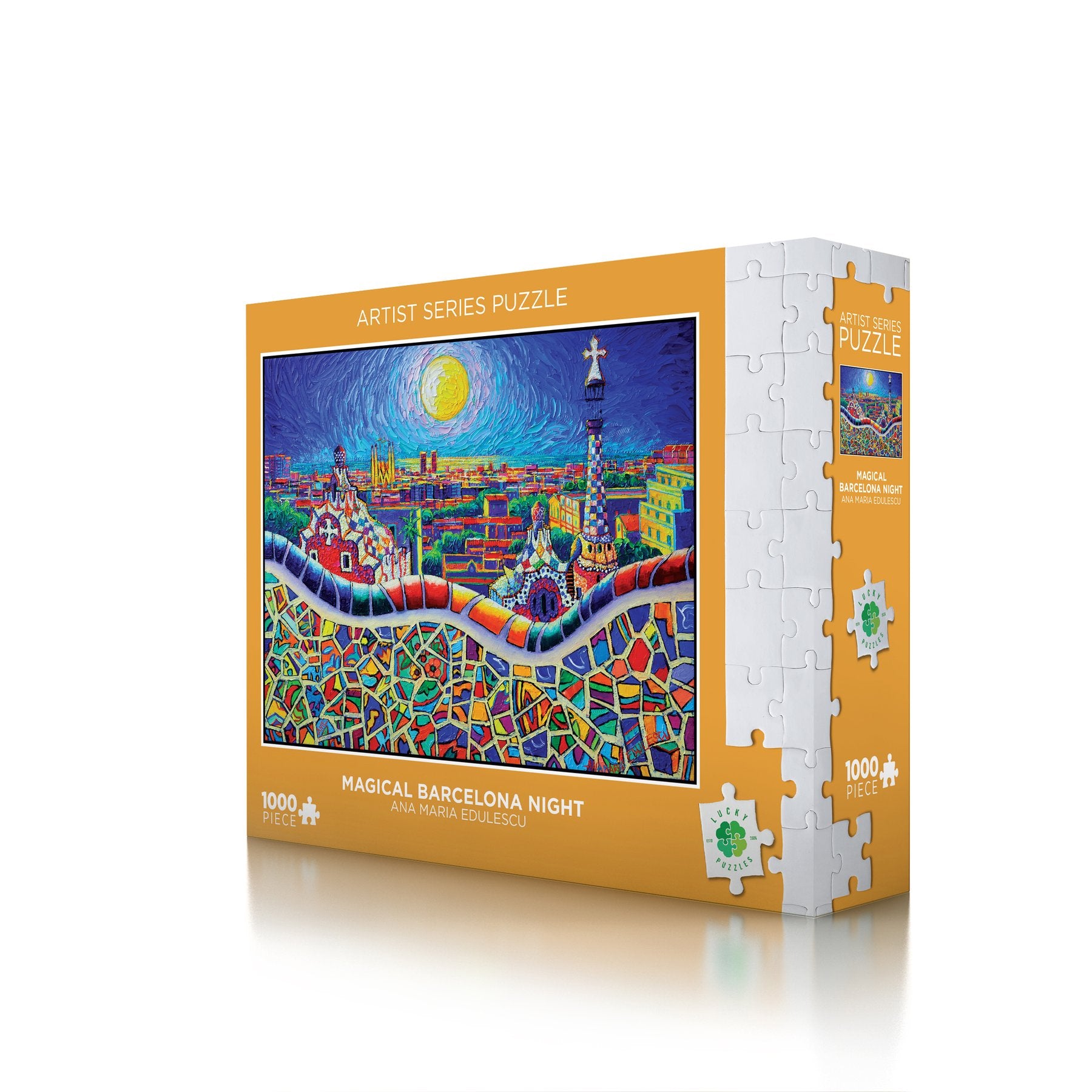 Magical Barcelona Night 1000 Piece Puzzle - Quick Ship - Puzzlicious.com